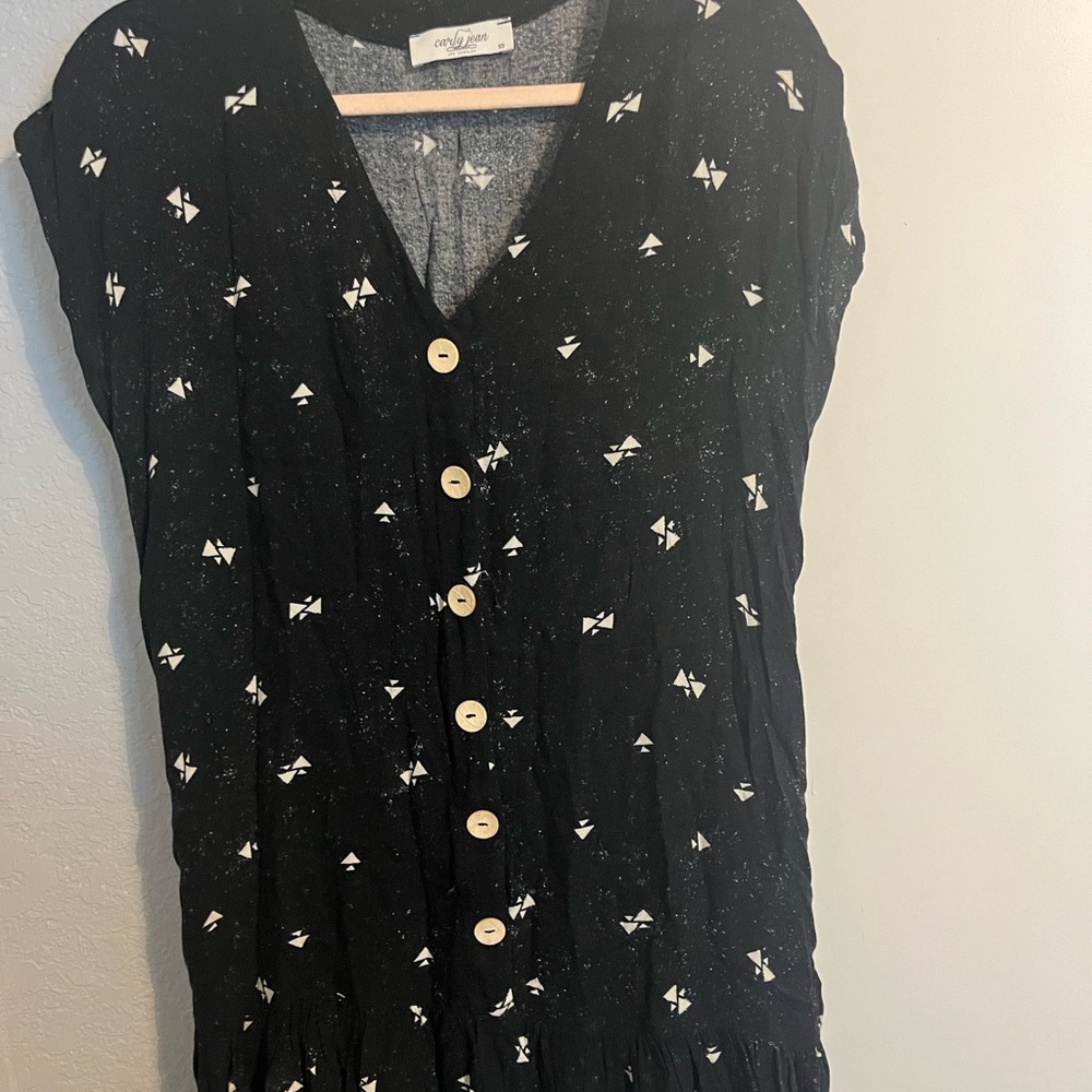 CJLA button geometric dress